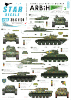Star Decals 35-C1124 ARBiH (Muslim). T-34/85, M18 Hellcat, T-55/Hellcat, M-84, M-60PB, M53/59 Praga, PT-76B, M47 Patton 1/35